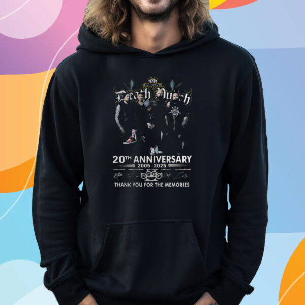 Five Finger Death Punch 20th Anniversary 2005-2025 Thank You For The Memories T-Shirt Hoodie