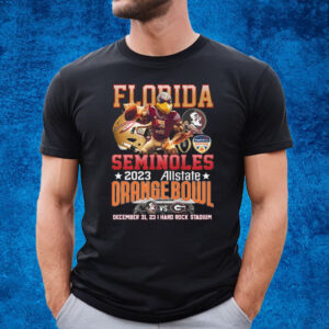 Florida Seminoles 2023 Allstate Orange Bowl December 31, 2023 Hard Rock Stadium T-Shirt