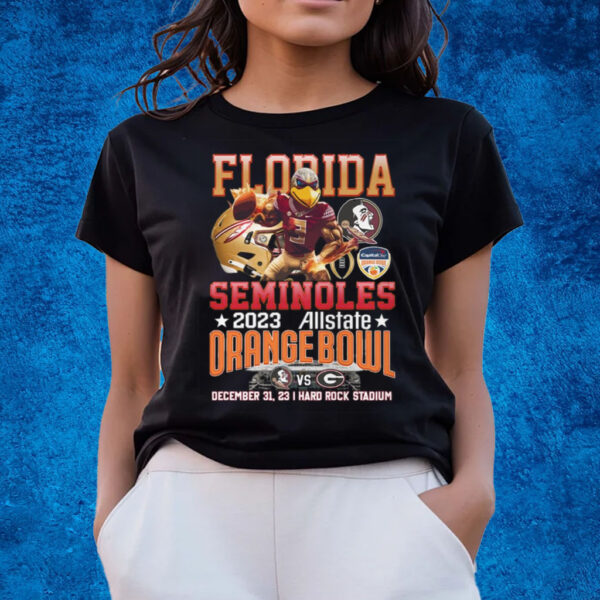 Florida Seminoles 2023 Allstate Orange Bowl December 31, 2023 Hard Rock Stadium T-Shirts