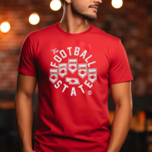 Football State Banners Red T-Shirt