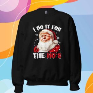 Funny Christmas Trump Santa Claus I Do It For The Hos T-Shirt