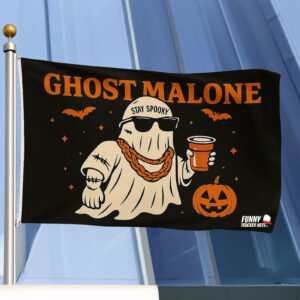 Funny Ghost Malone Halloween Flag