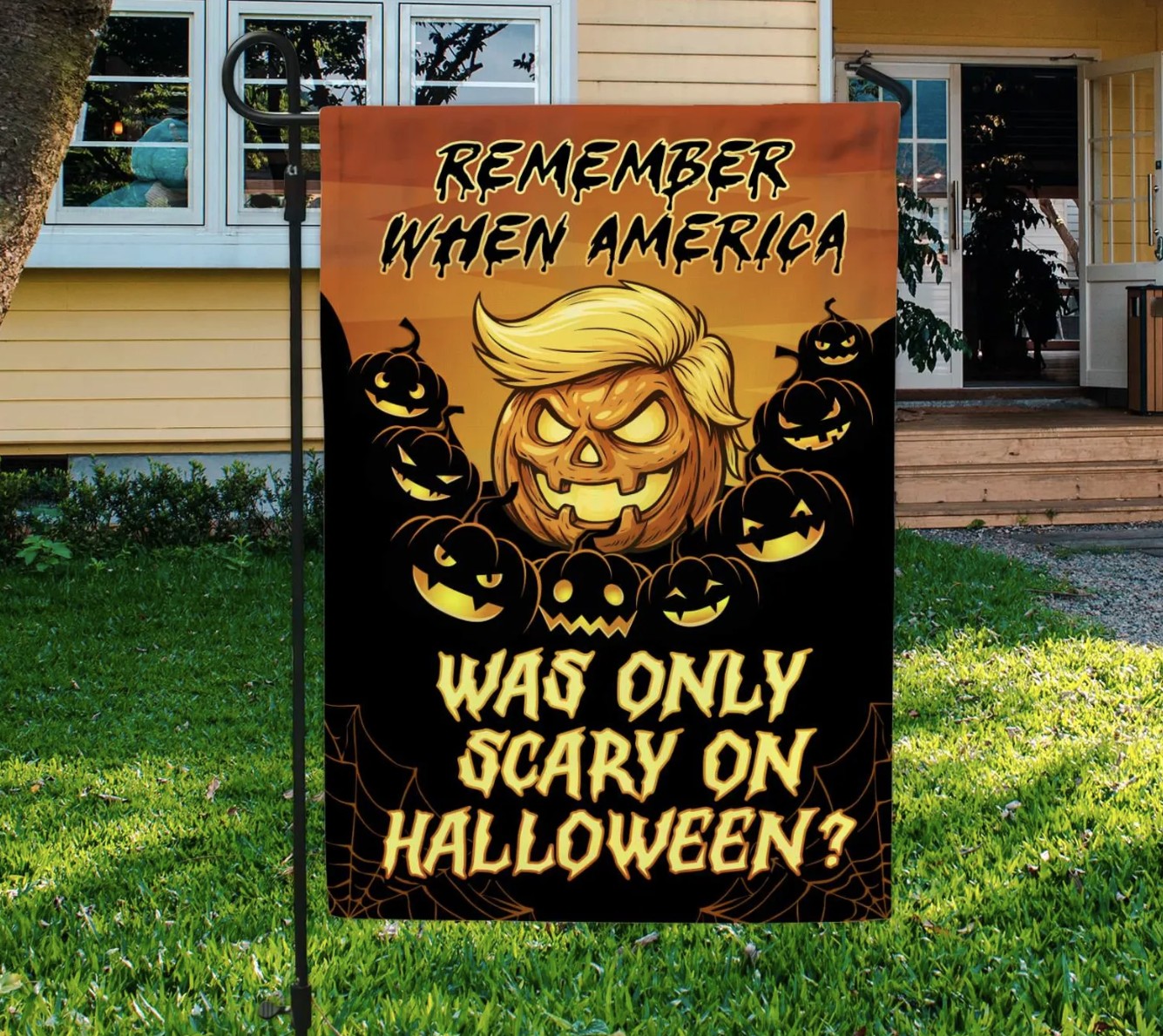 Funny Trump Halloween Flag