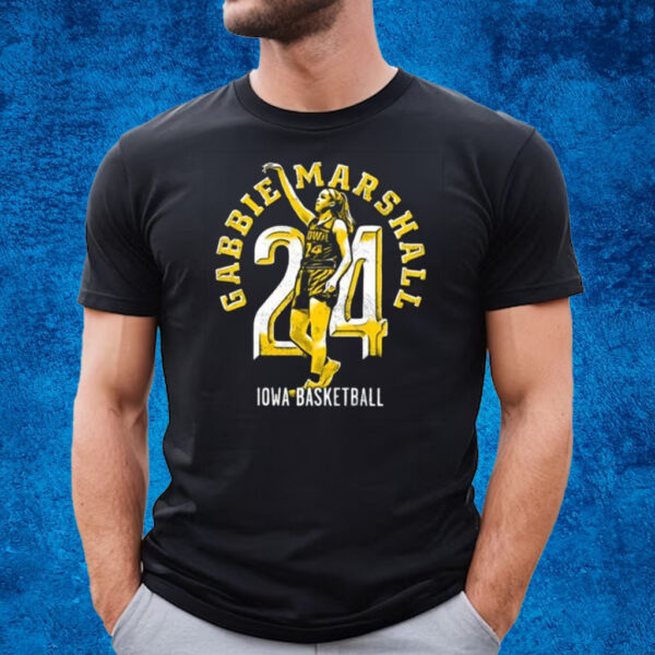 Gabbie Marshall 24 Iowa Basketball T-Shirt