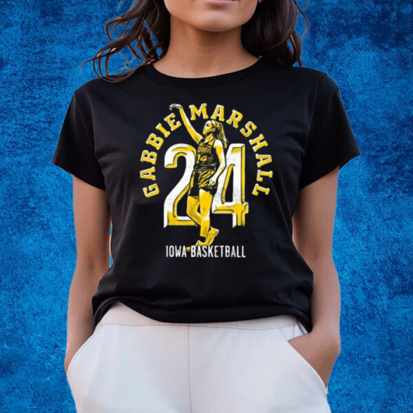 Gabbie Marshall 24 Iowa Basketball T-Shirts