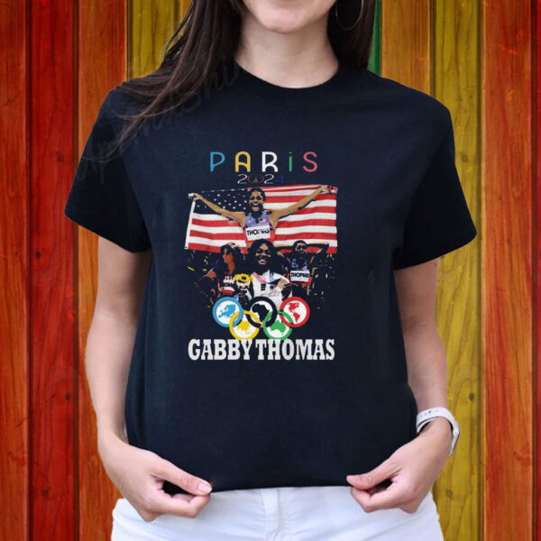 Gabby Thomas Champions Olympics 2024 Paris Shirt