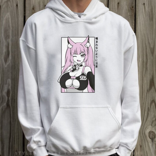 Gamersupps Waifu Frisky Kitty T-Shirt Hoodie