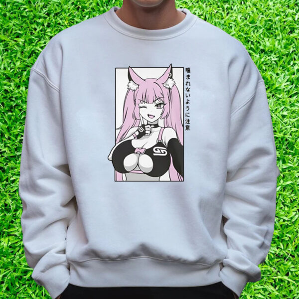 Gamersupps Waifu Frisky Kitty T-Shirt Sweatshirt