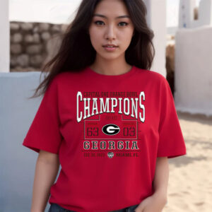 Georgia Bulldogs 2023 Orange Bowl Champions Score Shirts