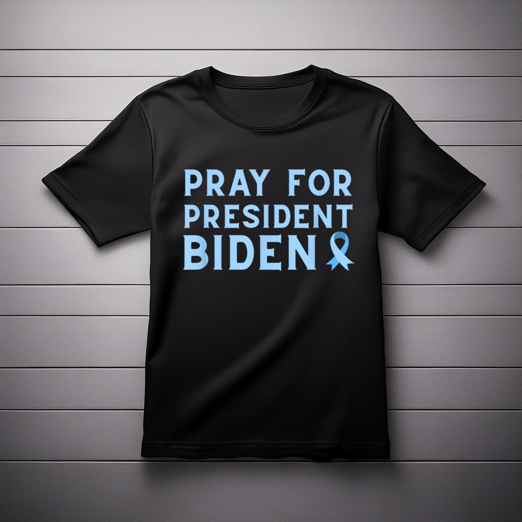 God Bless Biden Prayers Prostate Cancer Awareness Ribbon T-Shirt