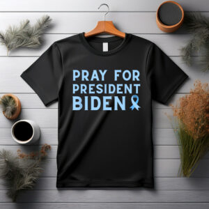 God Bless Biden Prayers Prostate Cancer Awareness Ribbon T-Shirt