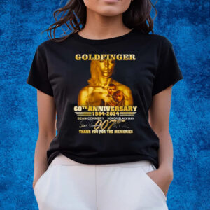Goldfinger 60th Anniversary 1964 – 2024 Sean Connery And Honor Blackman Thank You For The Memories T-Shirts