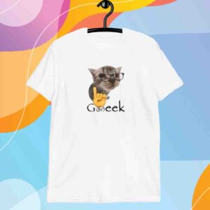 Goofy Ahh Tees Geek Cat Shirt