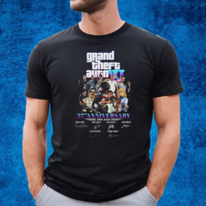 Grand Theft Auto Vi 27th Anniversary 2001 – 2024 Thank You For The Memories T-Shirt