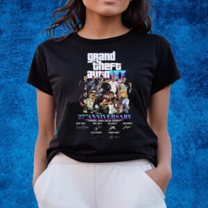 Grand Theft Auto Vi 27th Anniversary 2001 – 2024 Thank You For The Memories T-Shirts