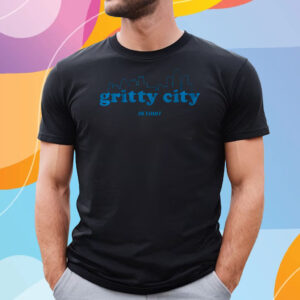 Gritty City Detroit Football T Shirt