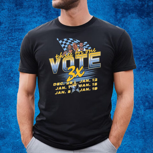 Grizzlies Three For One Vote 3x T-Shirt