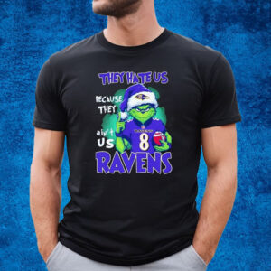 Grnch They Hate Us Because They Ain’t Us Ravens Shirt