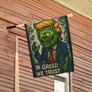 Halloween In Greed We Trust Flag