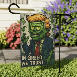 Halloween In Greed We Trust Flag