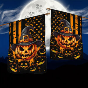 Halloween Pumpkin American Flag
