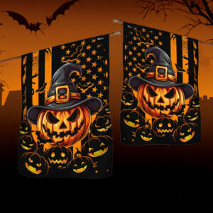 Halloween Pumpkin American Flag