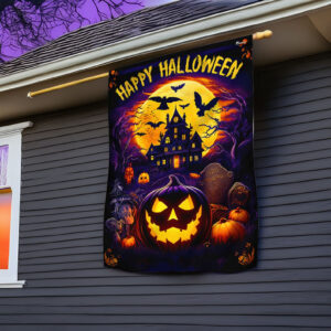 Happy Halloween Pumpkin Flag