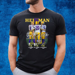 Heisman LSU Tigers Joe Burrow 2019, Billy Cannon 1969, Jayden Daniels 2023 T-Shirt