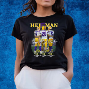 Heisman LSU Tigers Joe Burrow 2019, Billy Cannon 1969, Jayden Daniels 2023 T-Shirts