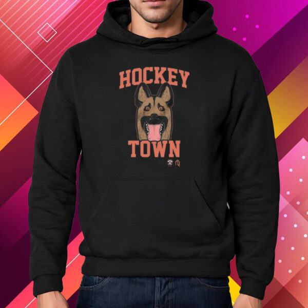 Hockey Town Dog Mask Shirt Hoodie