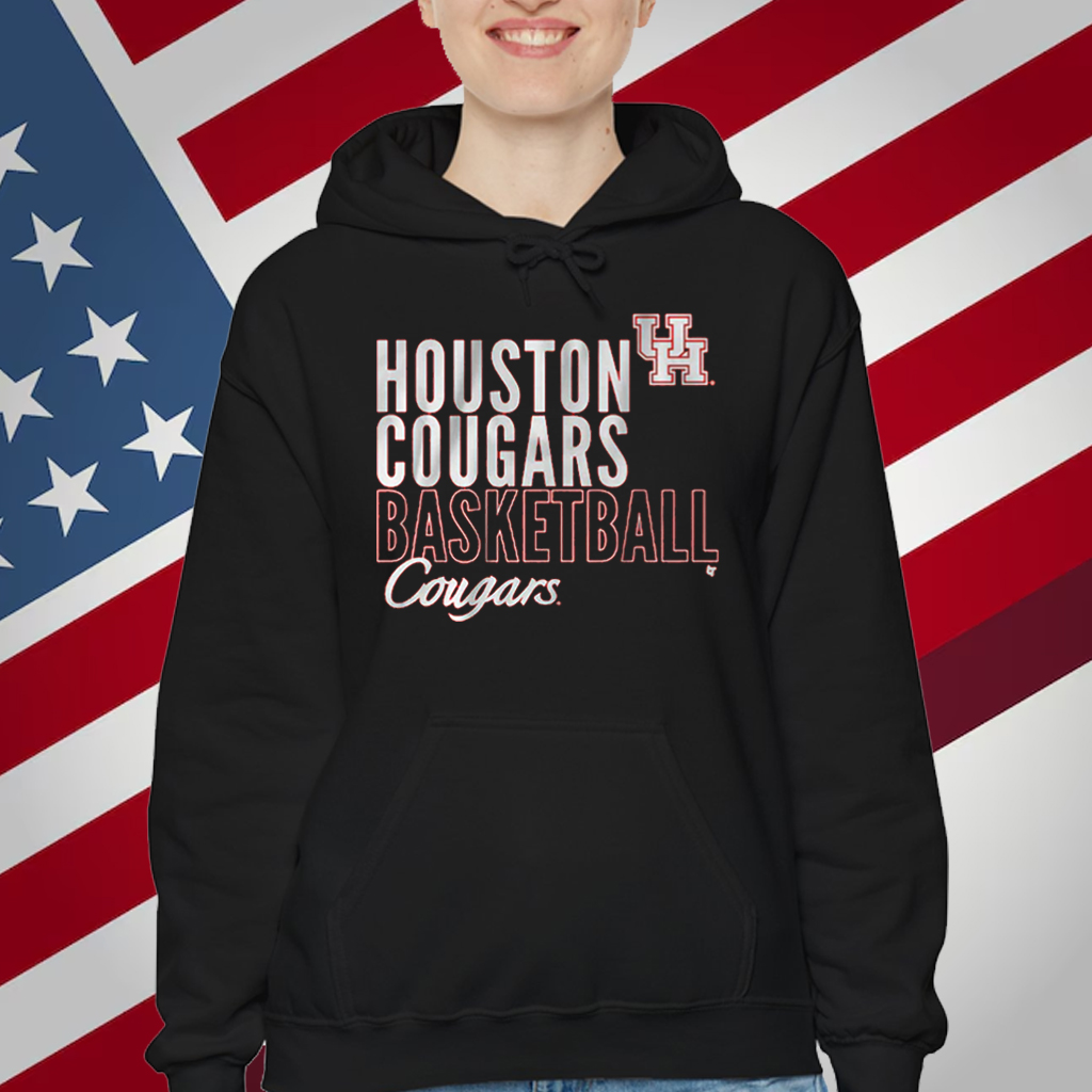Houston Cougars Text Overlay T-Shirt