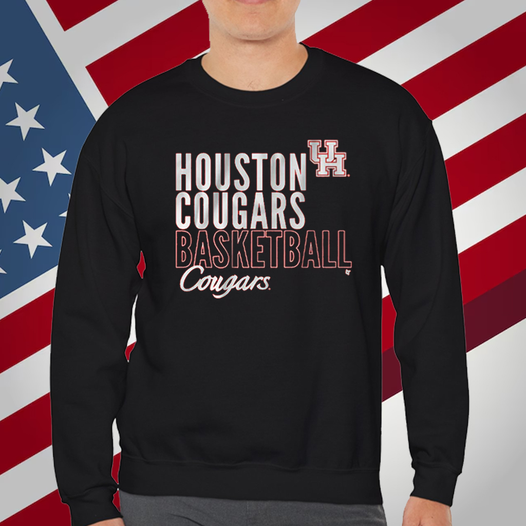 Houston Cougars Text Overlay T-Shirt
