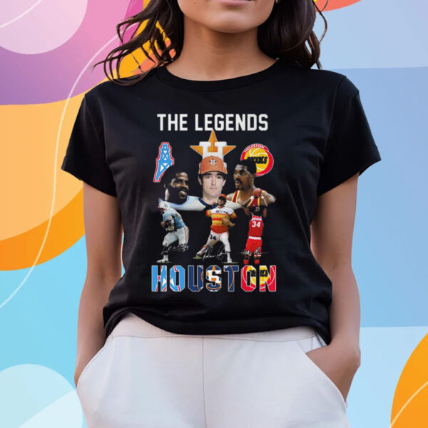 Houston Oilers Houston Rockets Houston Astros The Legends T-Shirts