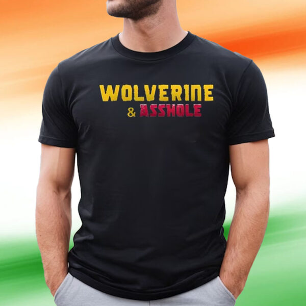 Hugh Jackman Wolverine & Asshole Tee Shirt