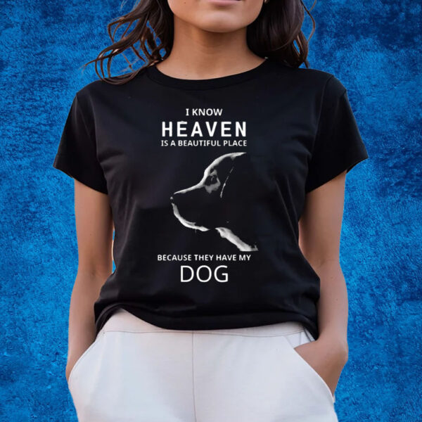 I Know Heaven Is A Beautiful Place Because They Have My Dog T-Shirts