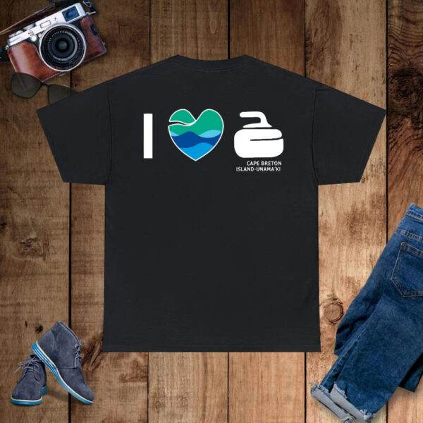 I Love Curling Cape Breton Island-Unama'ki T-Shirt