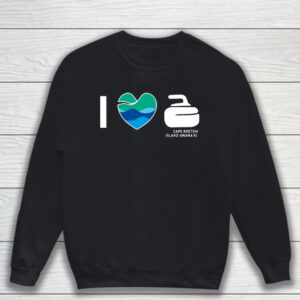 I Love Curling Cape Breton Island-Unama'ki T-Shirt Sweatshirt