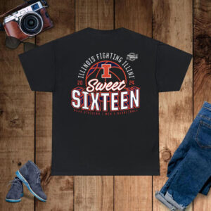 Illinois Fighting Illini 2024 Ncaa Tournament March Madness Sweet Sixteen Defensive Stance T-Shirt