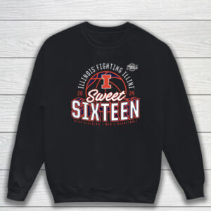 Illinois Fighting Illini 2024 Ncaa Tournament March Madness Sweet Sixteen Defensive Stance T-Shirt Sweatshirt