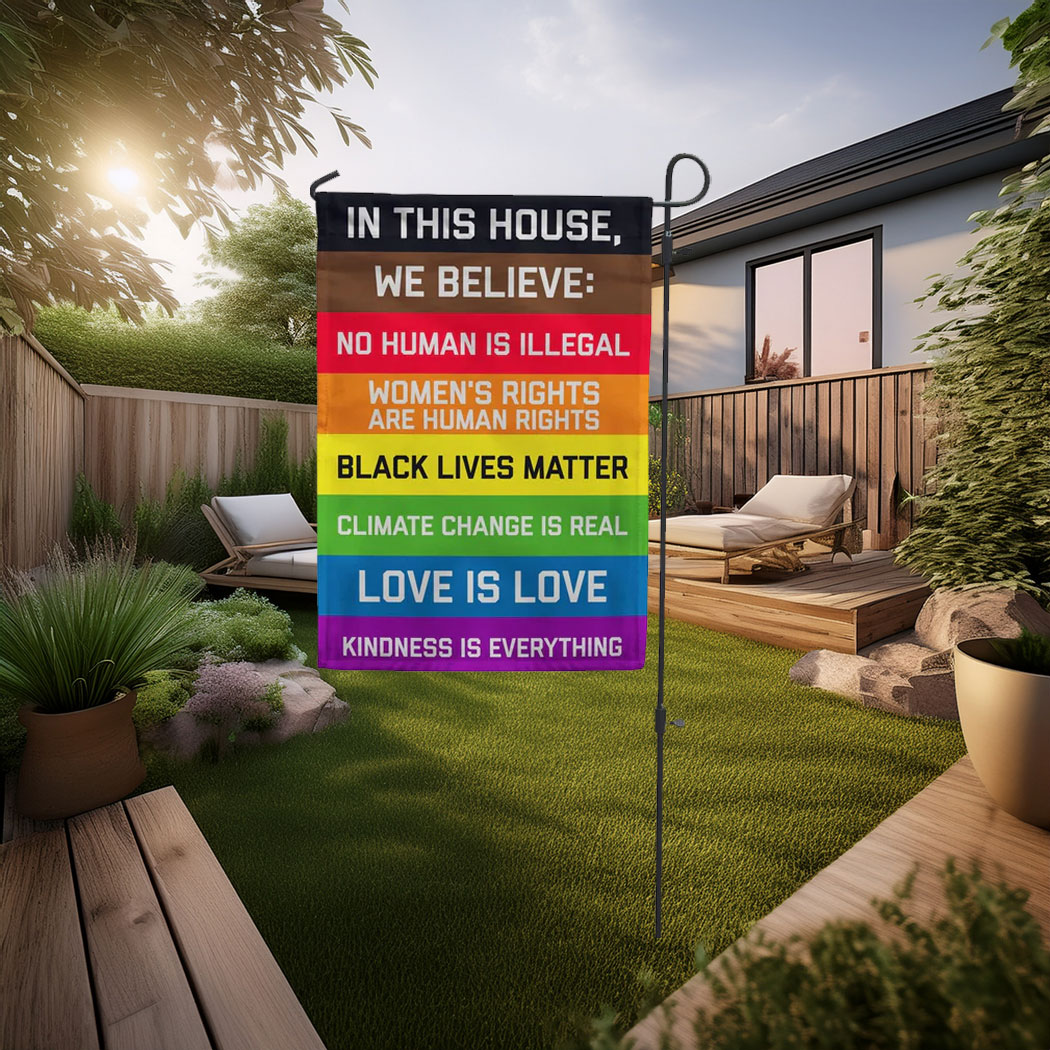 In This House Garden Flag