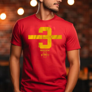 Iowa State Football Rocco Becht Number Stripe T-Shirt