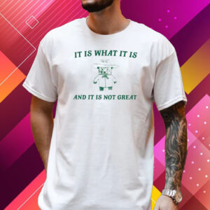 It Is What It Is And It Is Not Great Shirt