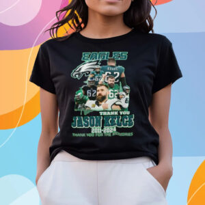 Jason Kelce Eagles 2011 – 2024 Thank You For The Memories Shirts