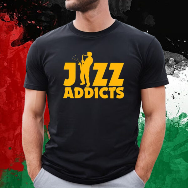 Jazz Addicts With Saxophone T-Shirt