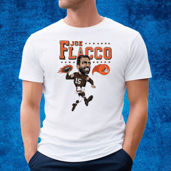 Joe Flacco Cleveland Browns Homage Caricature Player T-Shirt