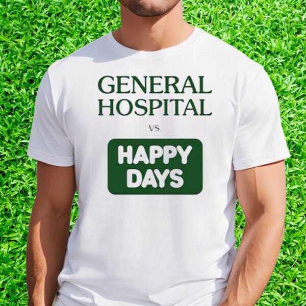 John Stamos General Hospital Vs Happy Days T-Shirt