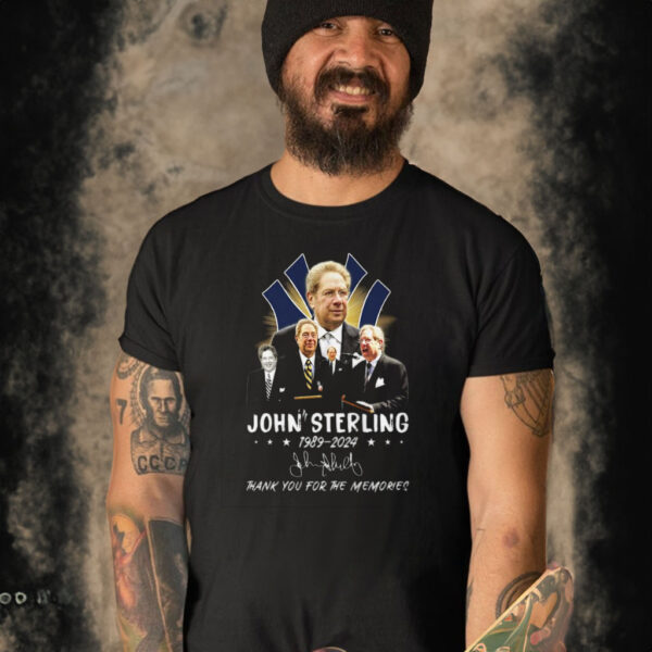 John Sterling 1989-2024 Thank You For The Memories T-Shirt