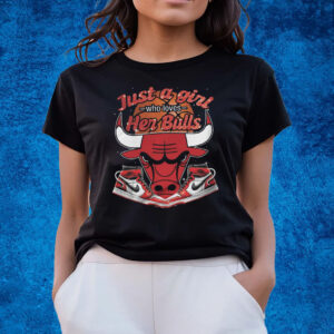 Just A Girl Who Loves Her Bulls Chicago Bulls T-Shirts