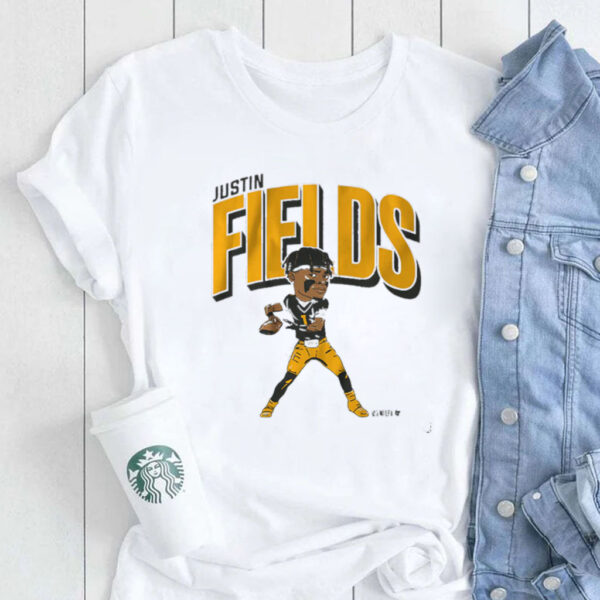 Justin Fields Pittsburgh Caricature T-Shirt