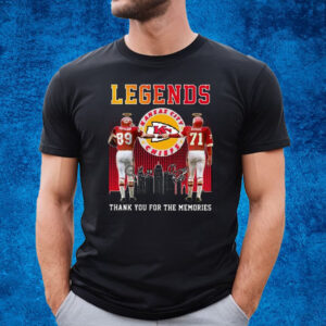 KC Chiefs Legends Otis Taylor Ed Budde T-Shirt